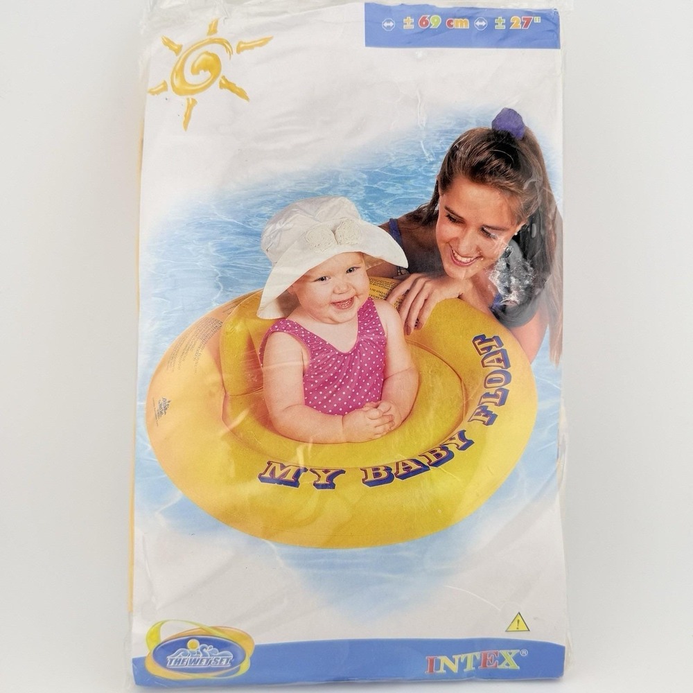 Vintage Intex Inflatable My Baby Float Toddler Ring Pool‎ Lake Summer Floatie